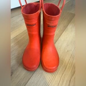 Mysoft Kids Red Rain Boots